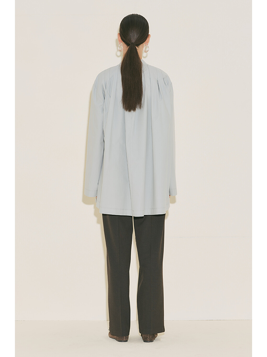 Pliseli Tunik Mavi-5