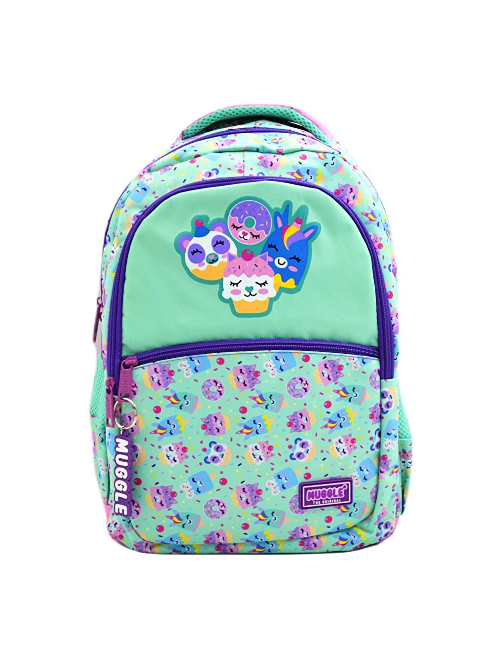 3 Bölmeli Cookie Okul Sırt Çantası Turkuaz MU-8560