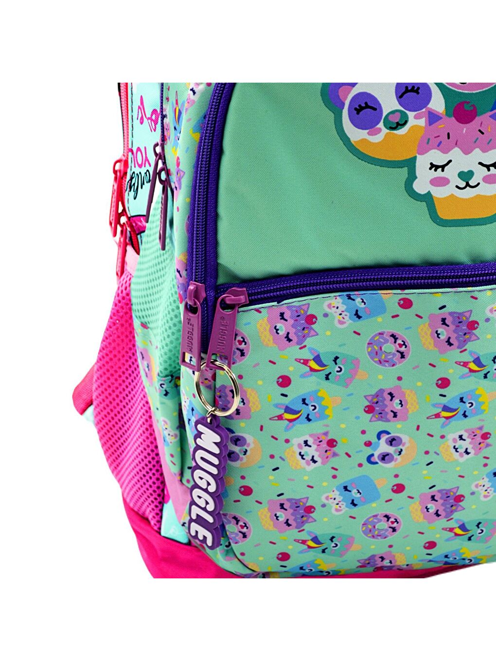 3 Bölmeli Cookie Okul Sırt Çantası Turkuaz MU-8560-3