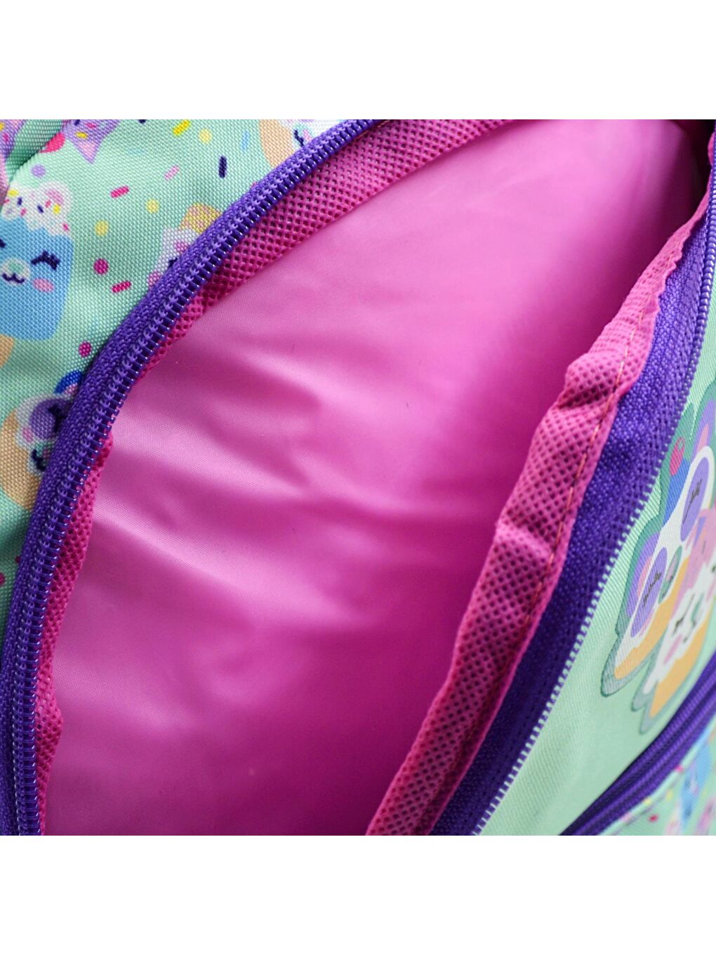 3 Bölmeli Cookie Okul Sırt Çantası Turkuaz MU-8560-4