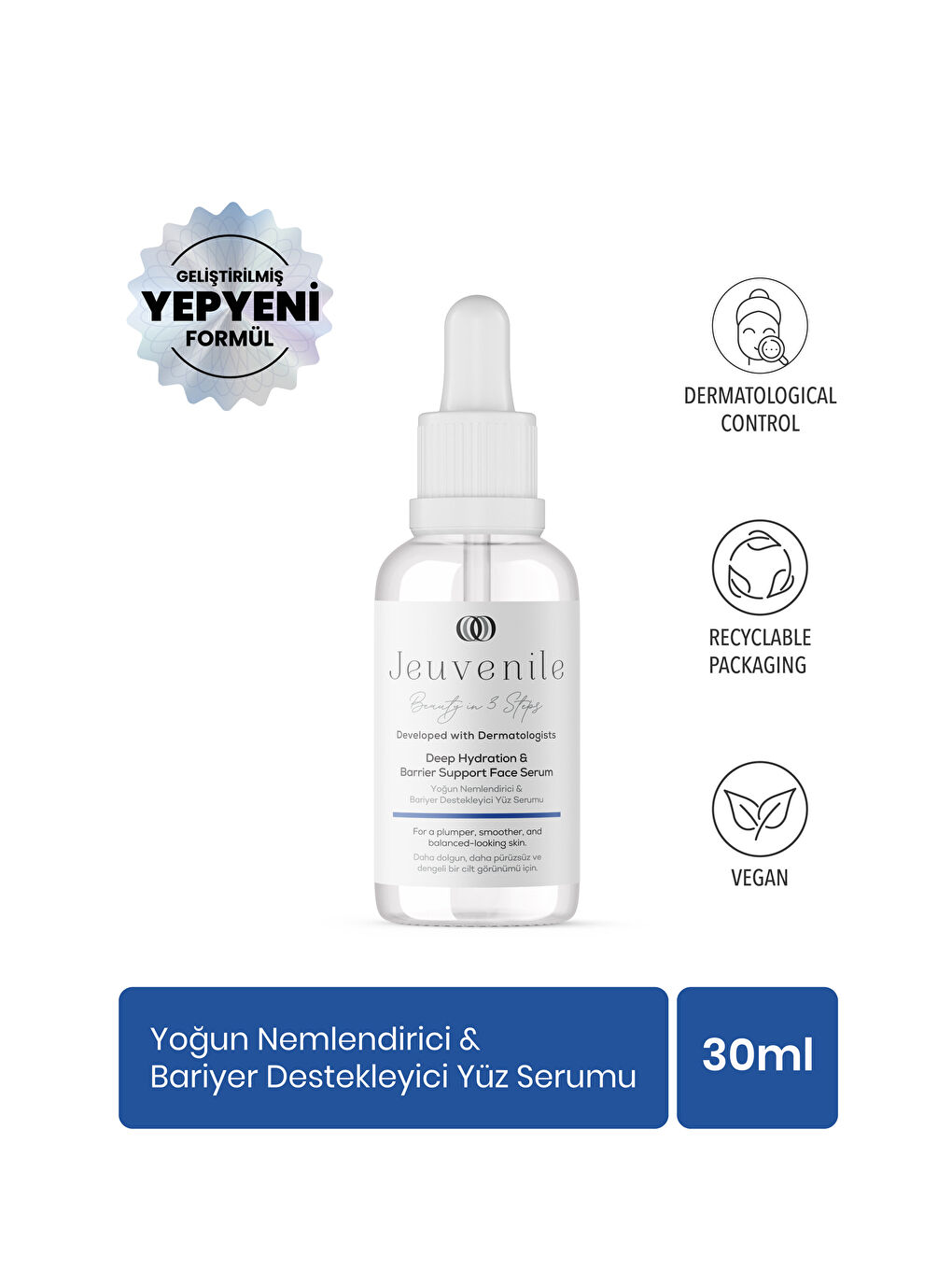 Yoğun Nemlendirici Dolgunlaştırıcı Hyaluronik Asit %2 Serum