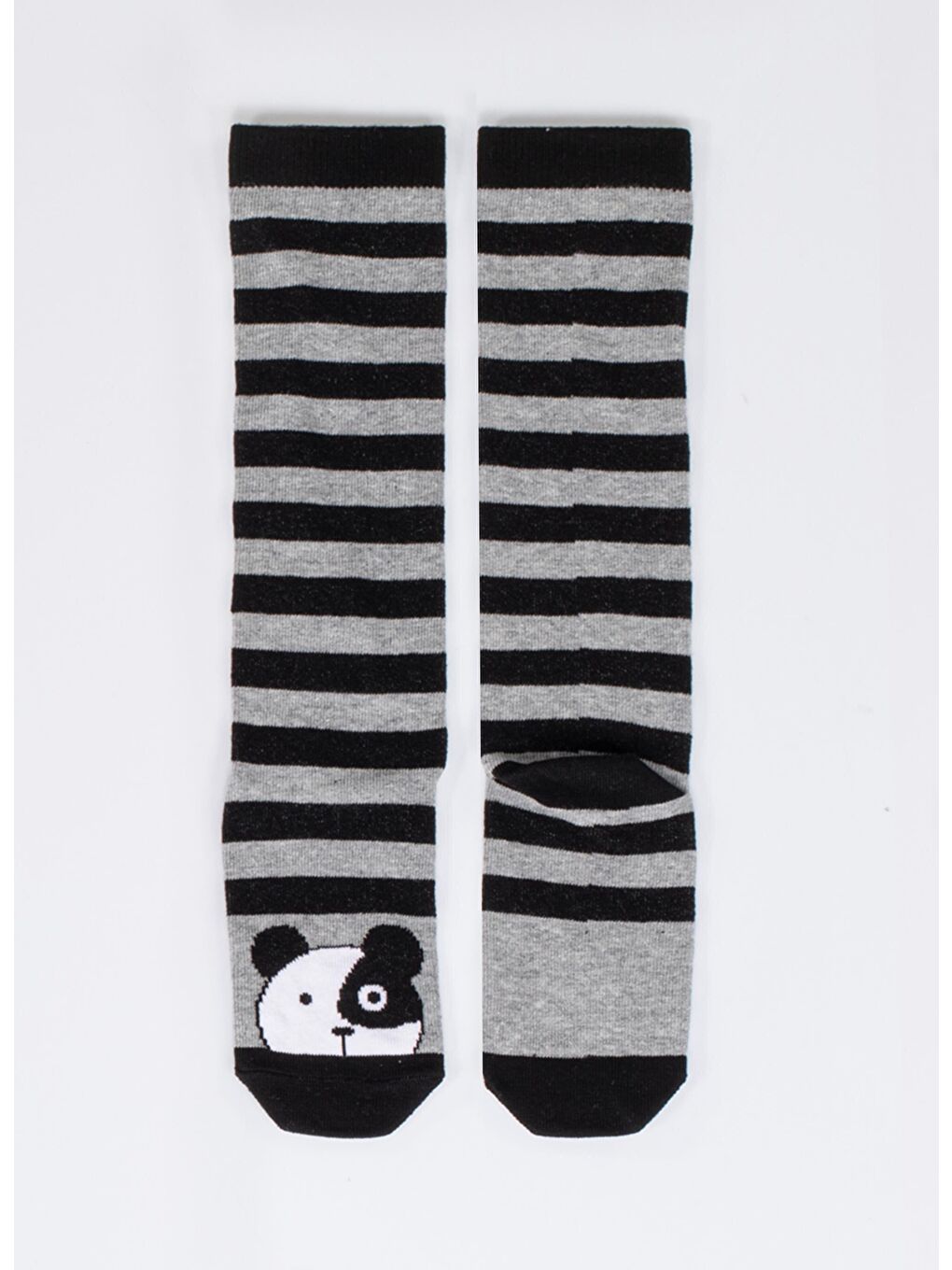 LupiaKids Gri-Siyah Panda Çorap - 1