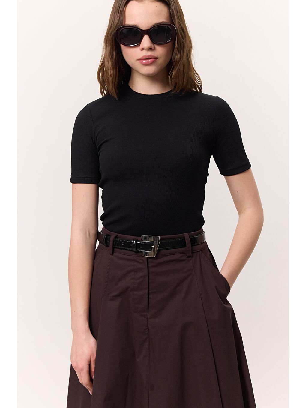 Kısa Kollu Rıbana Body Siyah-2