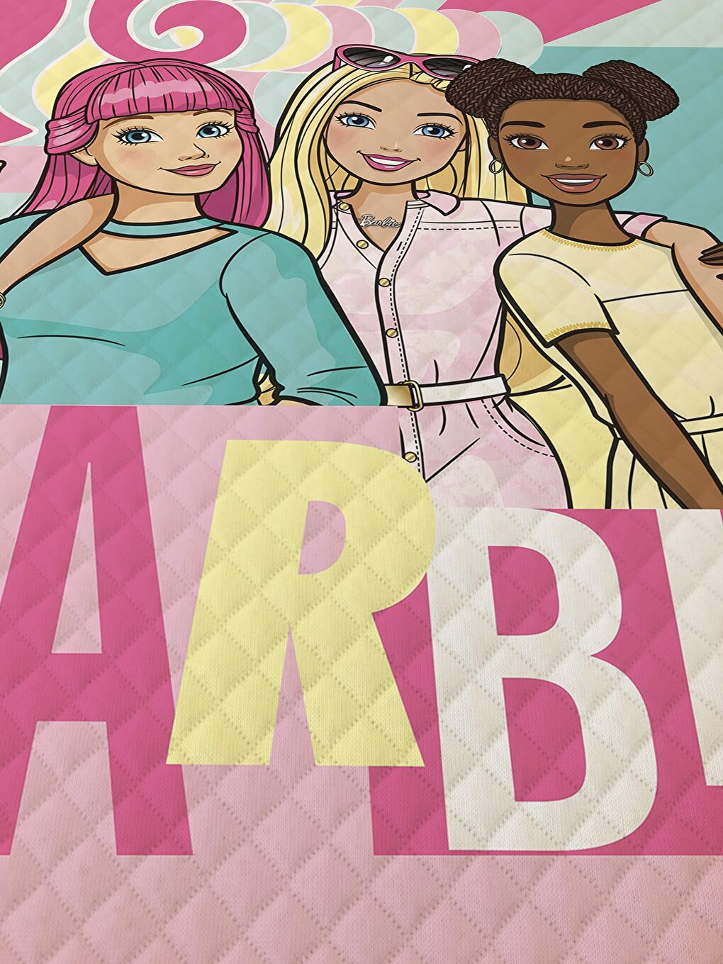 Karışık Prenses Kız Desenli Bebek Ve Çocuk Baskılı Tek Kişilik Pike Takımı 160x230-1