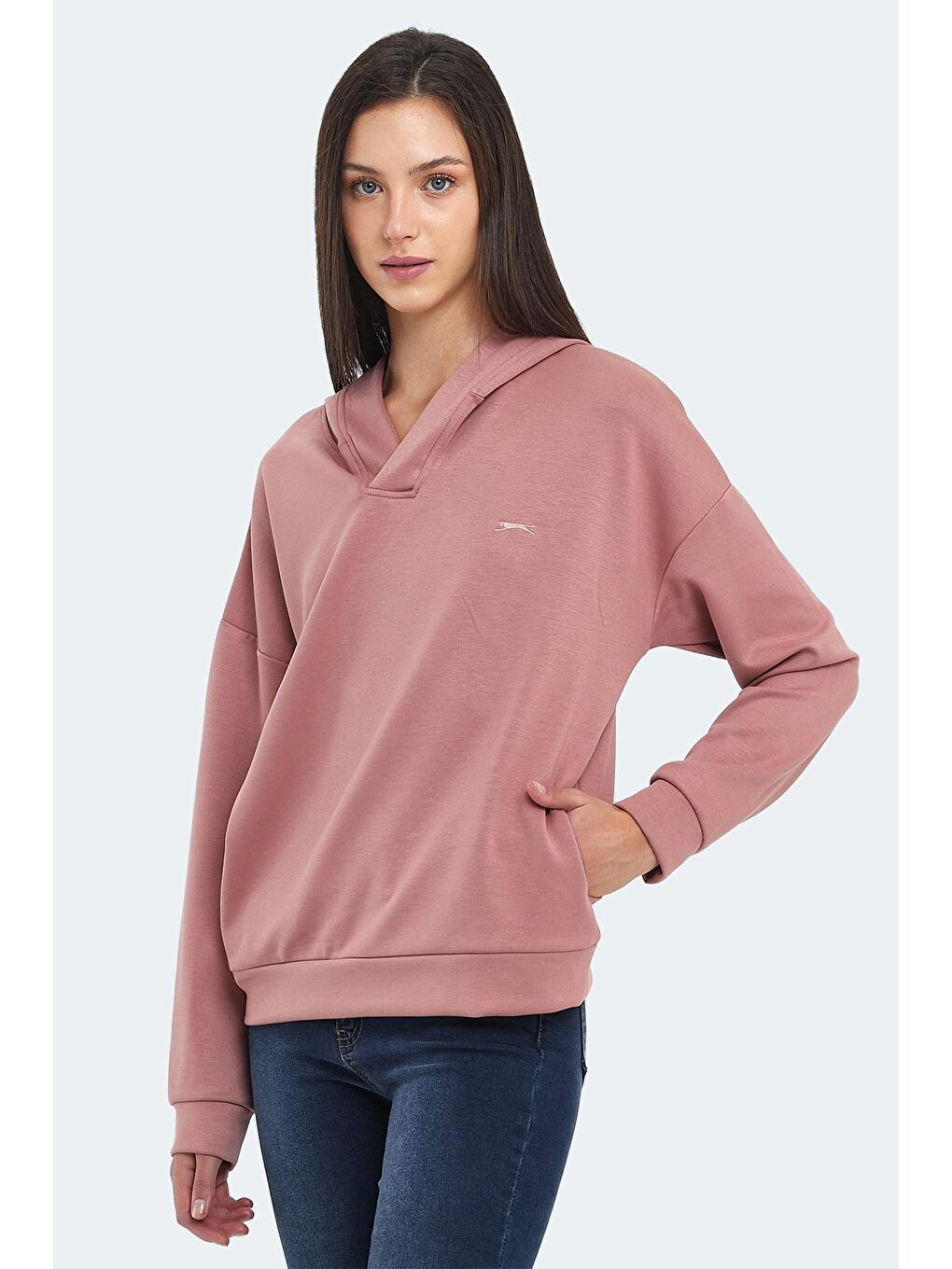 SLAZENGER Gülkurusu KENZIE I Kadın Sweatshirt Gül - 2