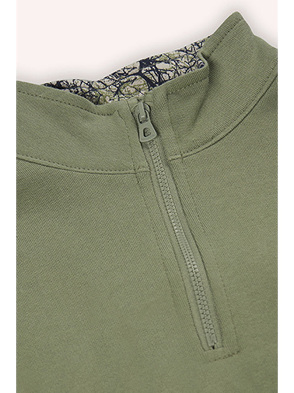 Haki Erkek Çocuk Çanta Detaylı Sweatshirt-3