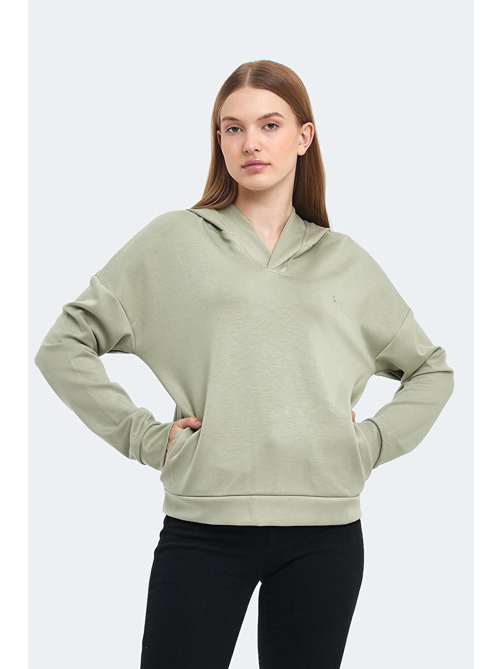 SLAZENGER Açık Yeşil KENZIE I Kadın Sweatshirt Açık Yeşil - 3