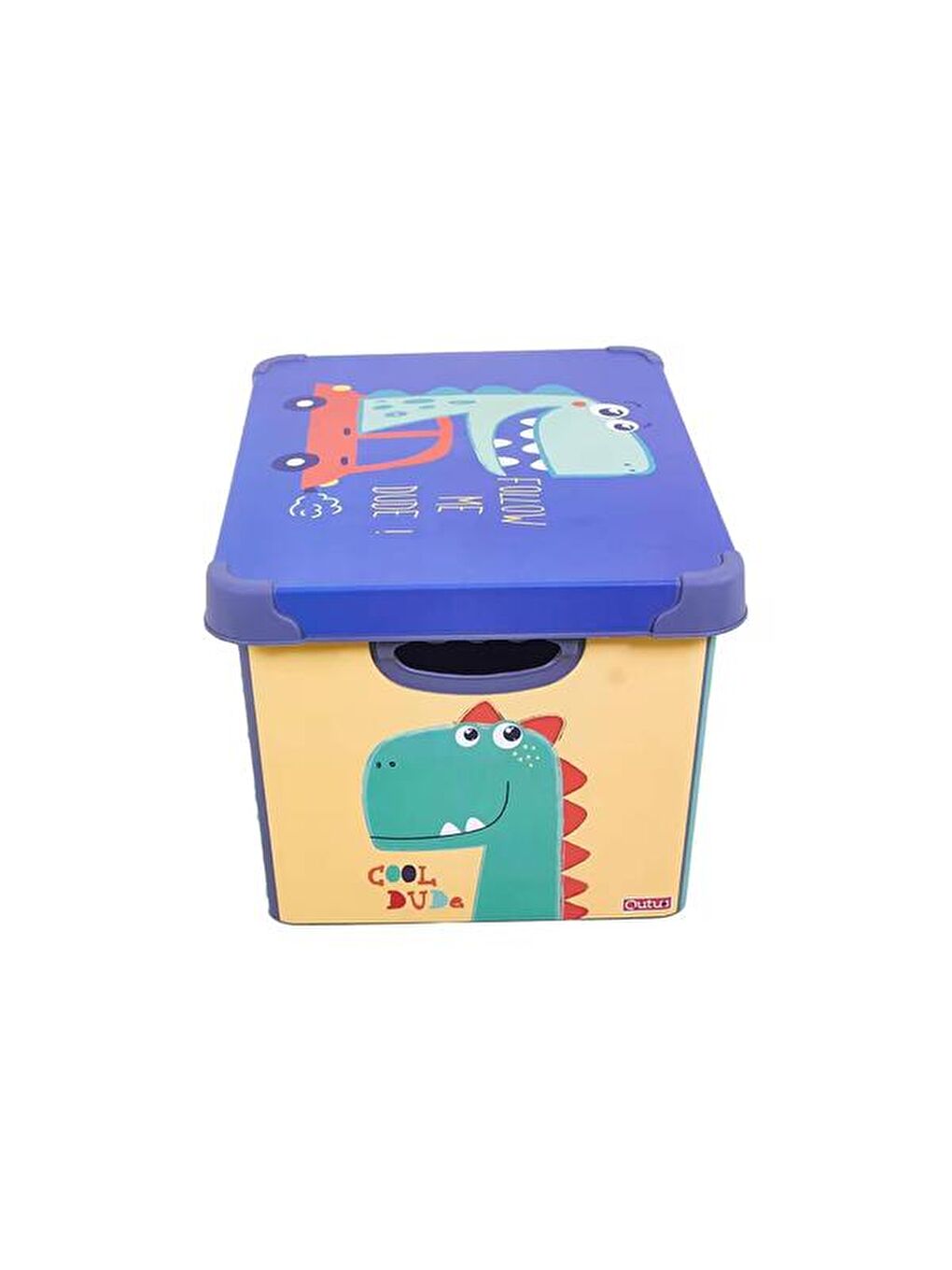 Dinozor Figürlü Oyuncak Kutusu - Renkli - 17 lt-4