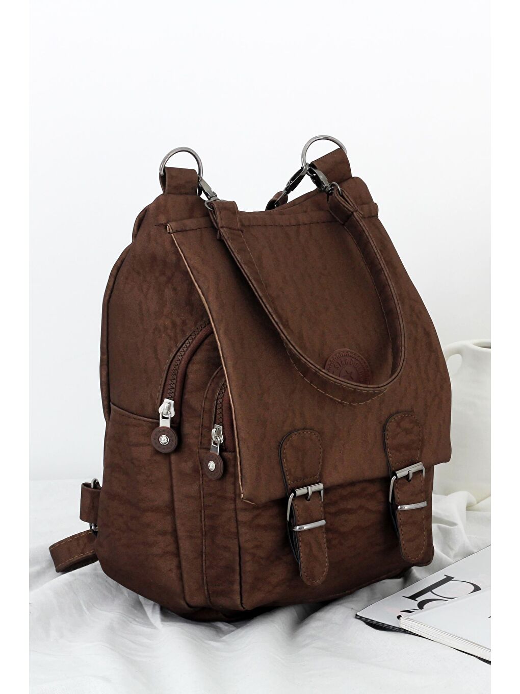 Turuncu Kipling Su Geçirmez Kumaş Kadın Sırt Çantası BP-4492S