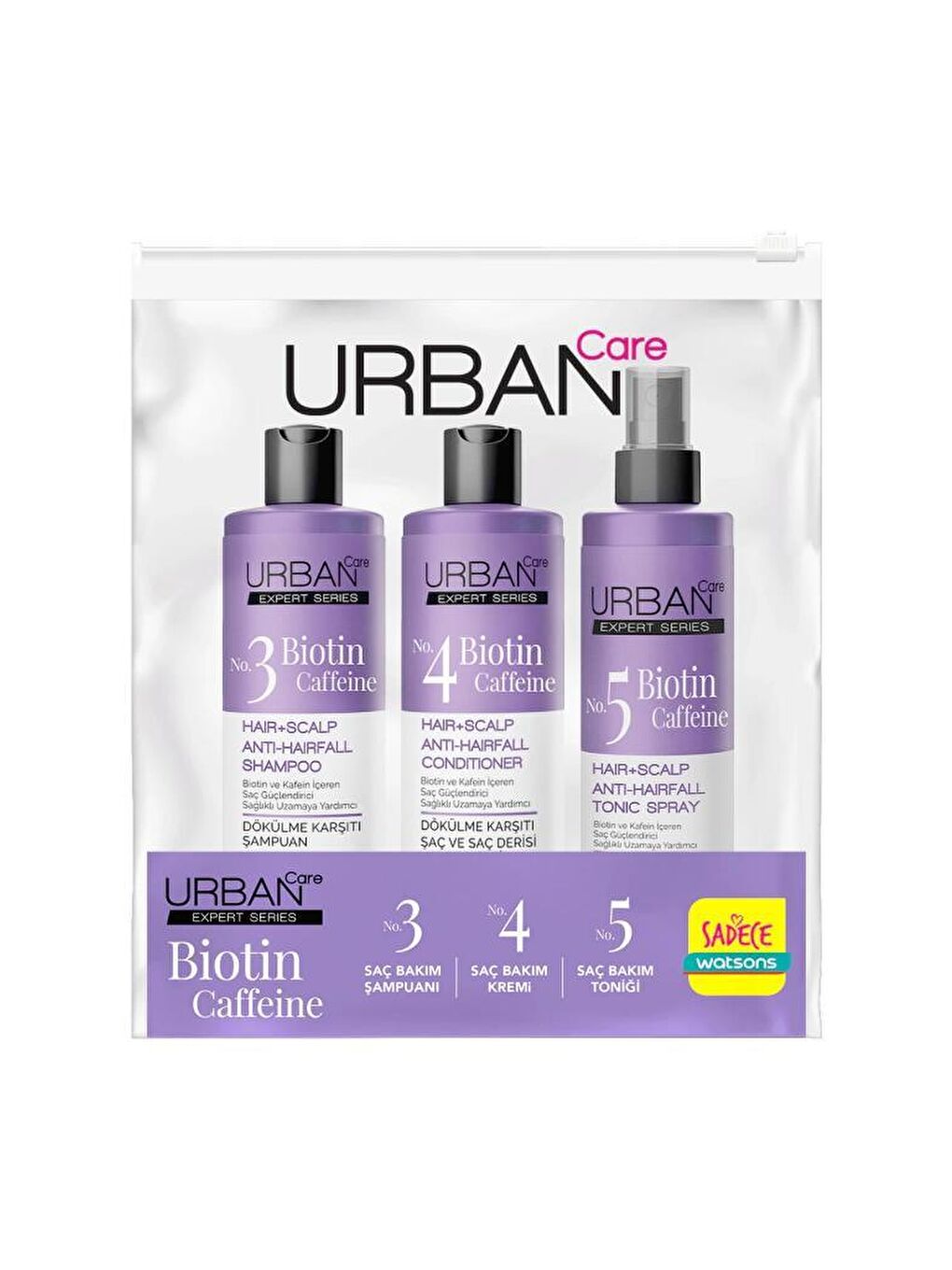 Urban Care Renksiz Expert Biotin & Kafein Dökülme Karşıtı Seyahat Seti