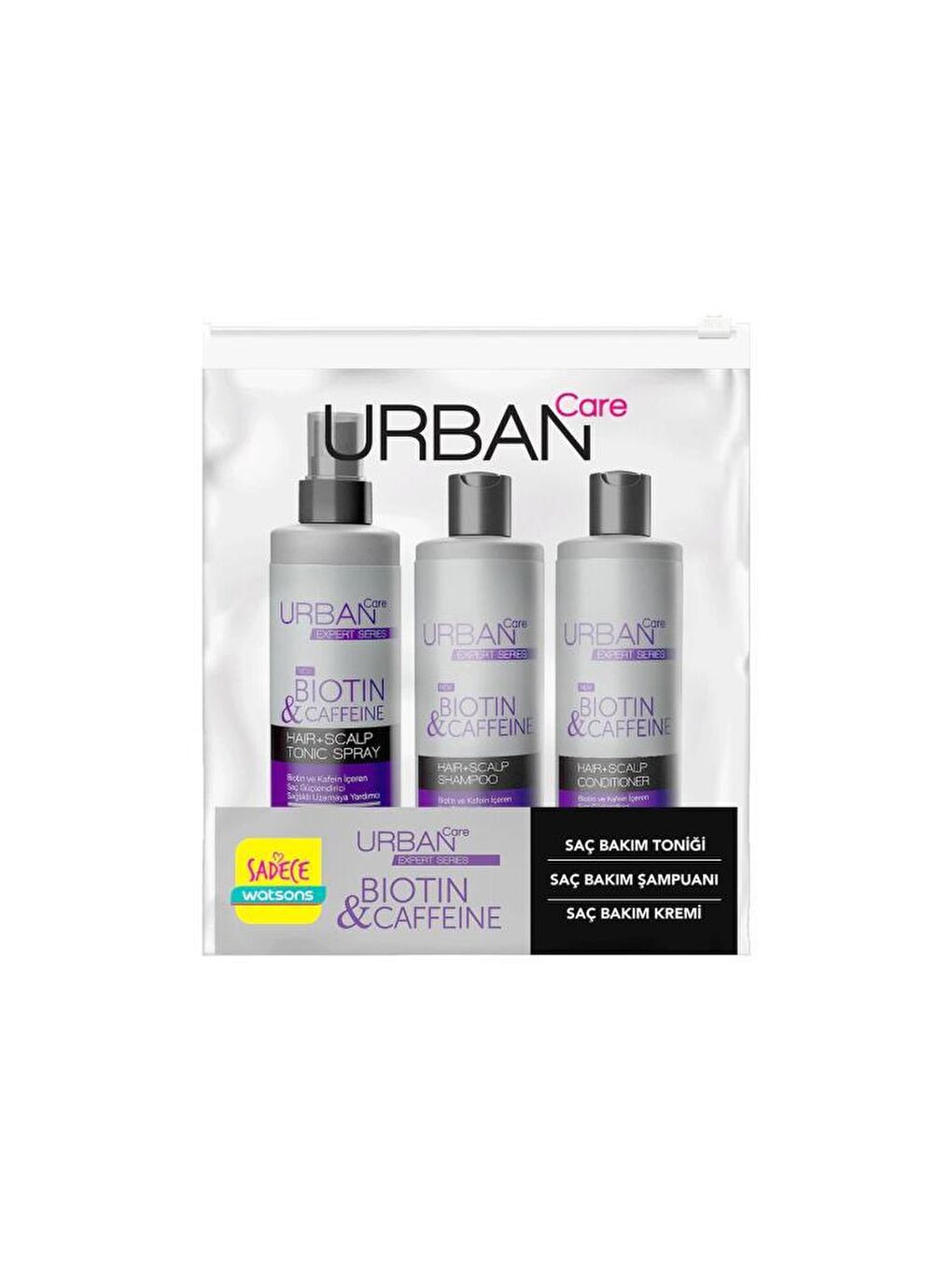 Urban Care Renksiz Expert Biotin & Kafein Dökülme Karşıtı Seyahat Seti - 2