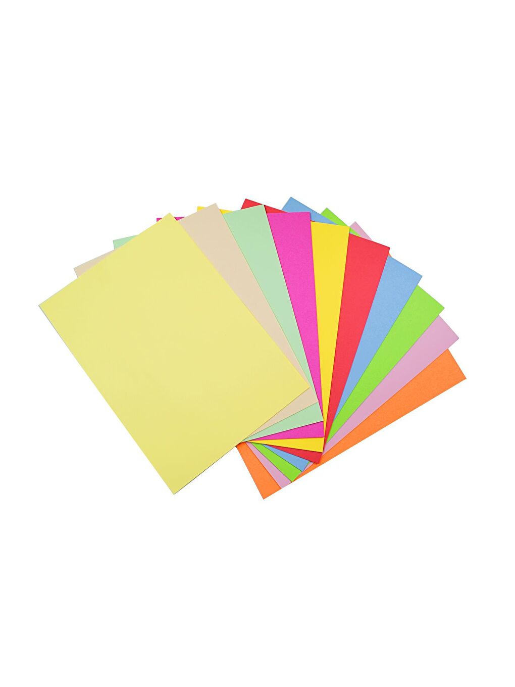 A4 80 g/m² Renkli Fotokopi Kağıdı 10 Renk 100 lü-1