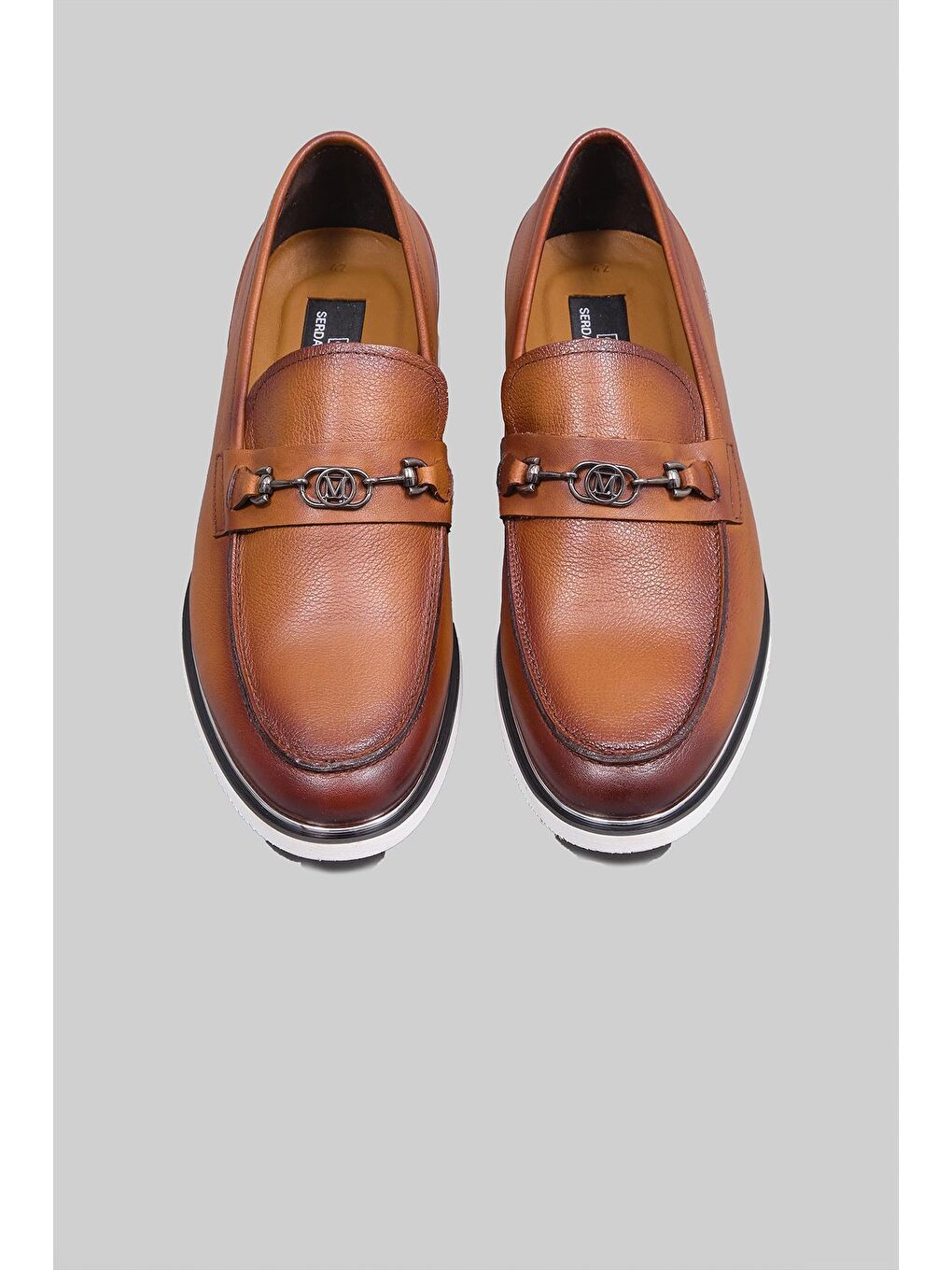 Kahverengi Maceo Hakiki Deri Klasik Makosen Ayakkabı Erkek-3