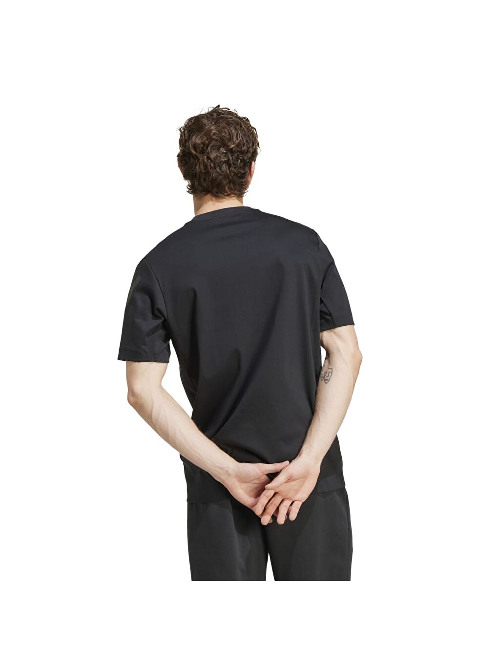 Z.N.E. Erkek Siyah Yuvarlak Yaka Tişört-2