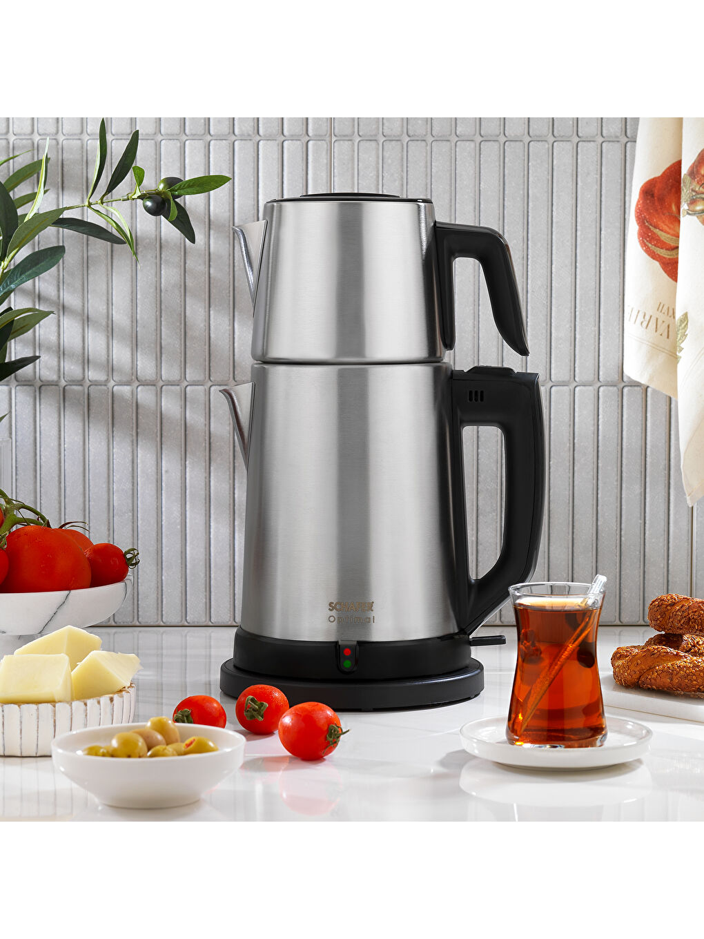 Optimal Elektrikli Paslanmaz Çay Makinesi -Inox-1