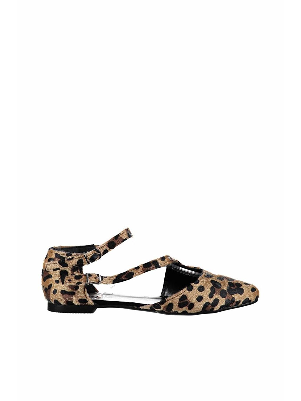 Fox Shoes Kahverengi-Taba Leopar Kadın Babet D726016902 - 3