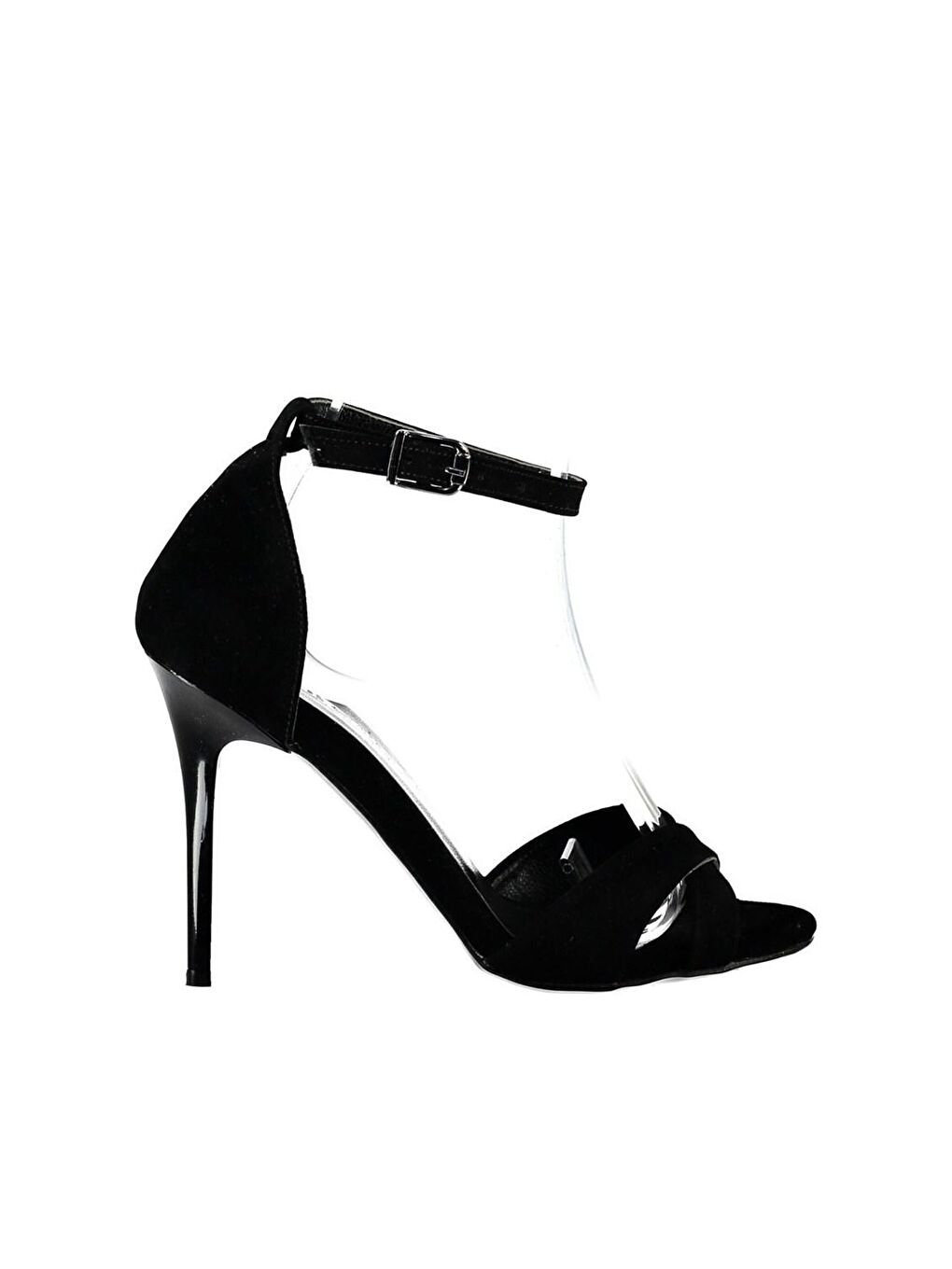 B922113702 Siyah Kadın Topuklu Ayakkabı-2