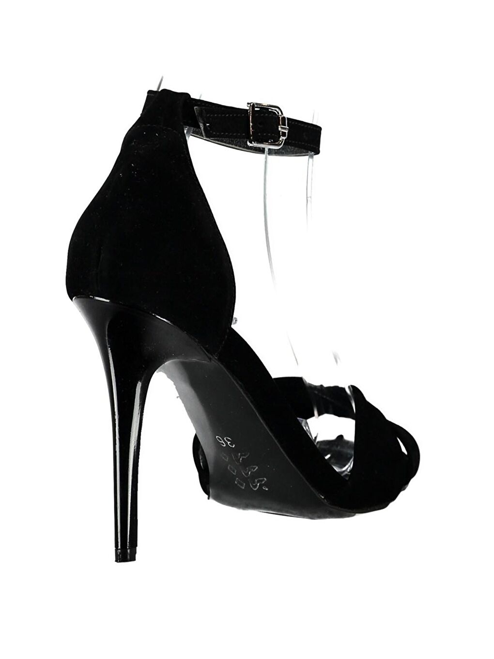 B922113702 Siyah Kadın Topuklu Ayakkabı-3
