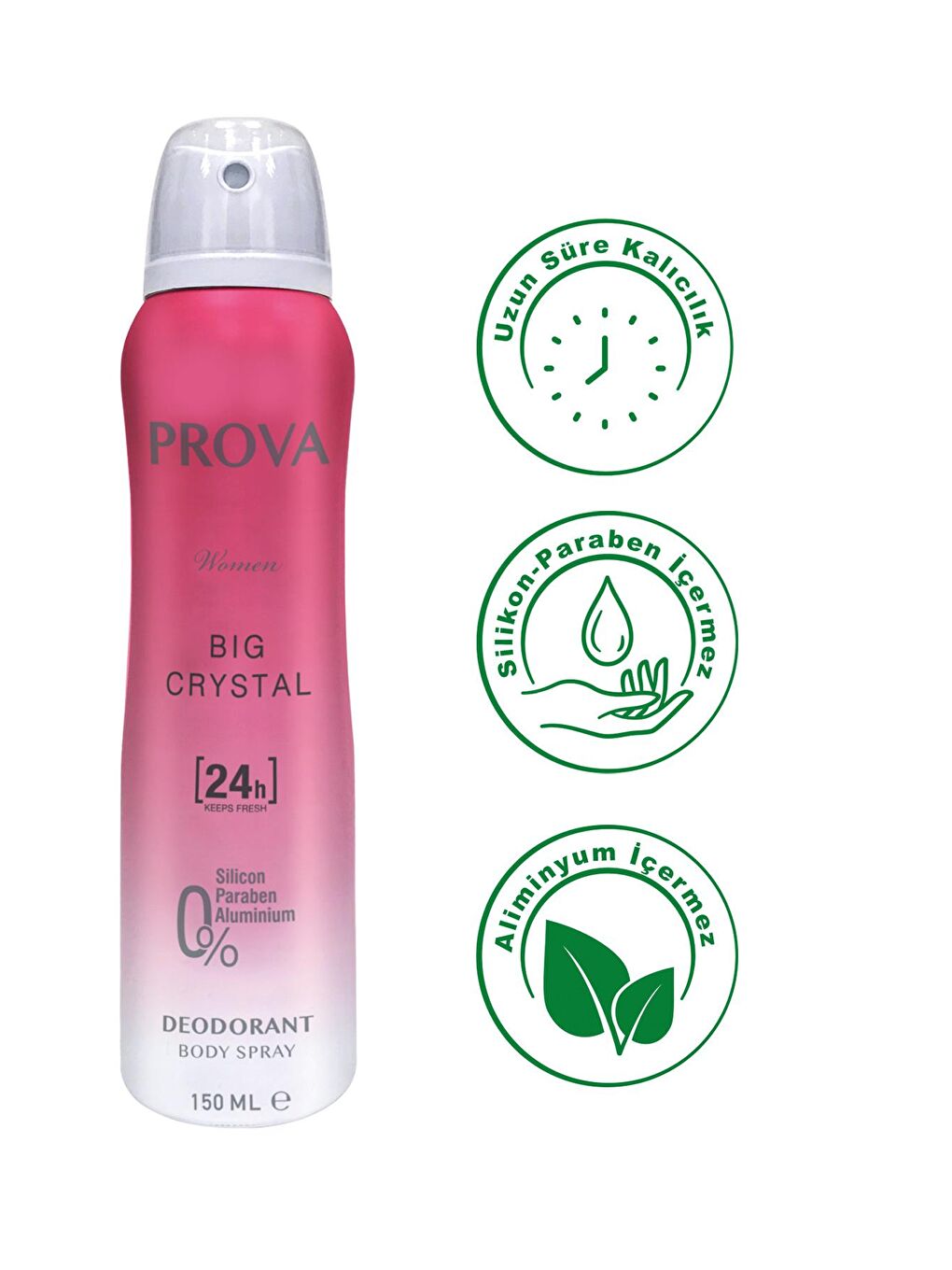 Prova Karışık Big Crystal Kadın Deodorant 150 ml 6 Adet - 3