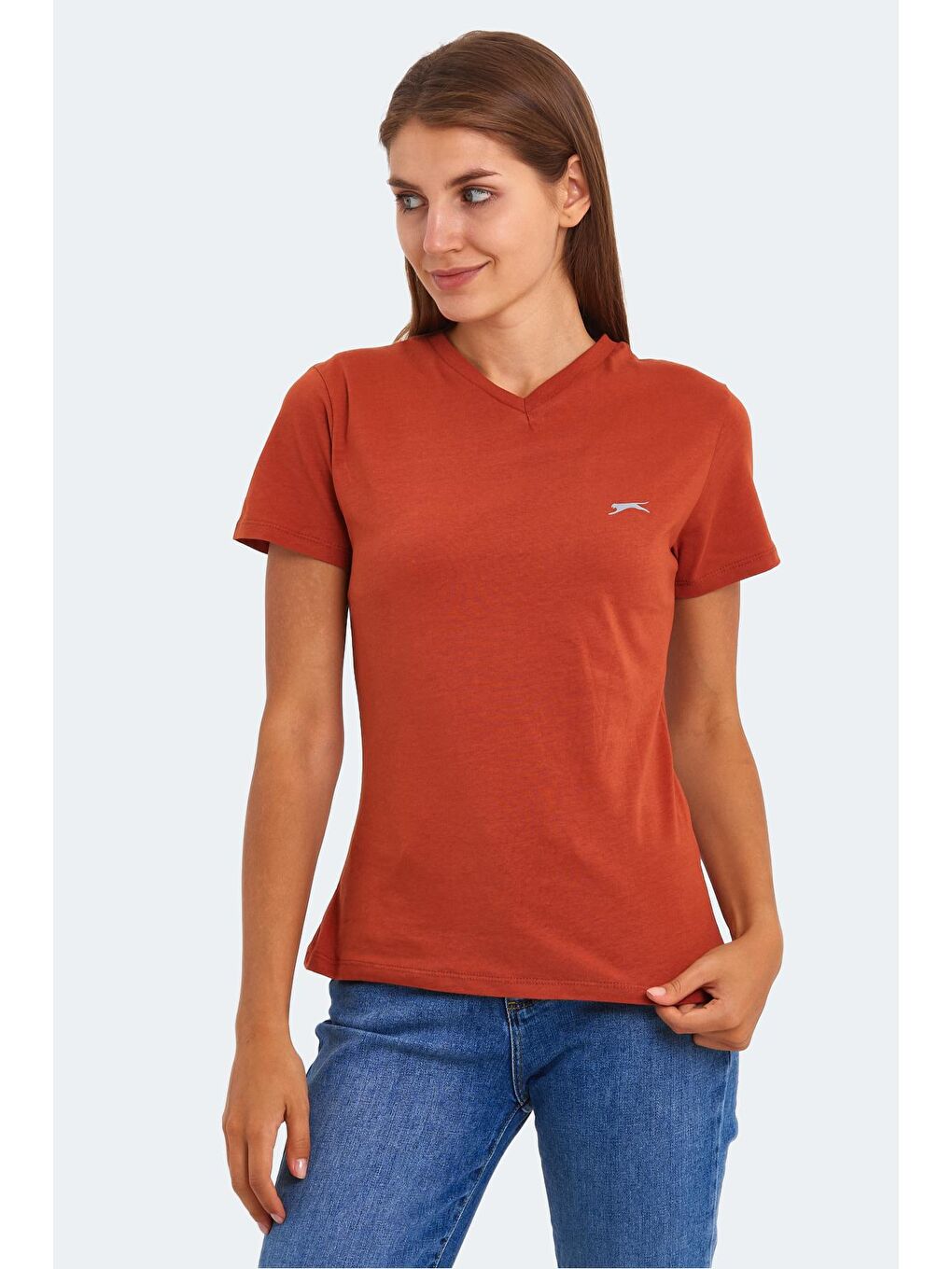 SLAZENGER Kiremit KRISTEN I Kadın T-Shirt Kiremit