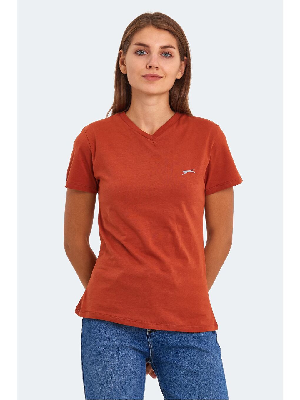 SLAZENGER Kiremit KRISTEN I Kadın T-Shirt Kiremit - 2