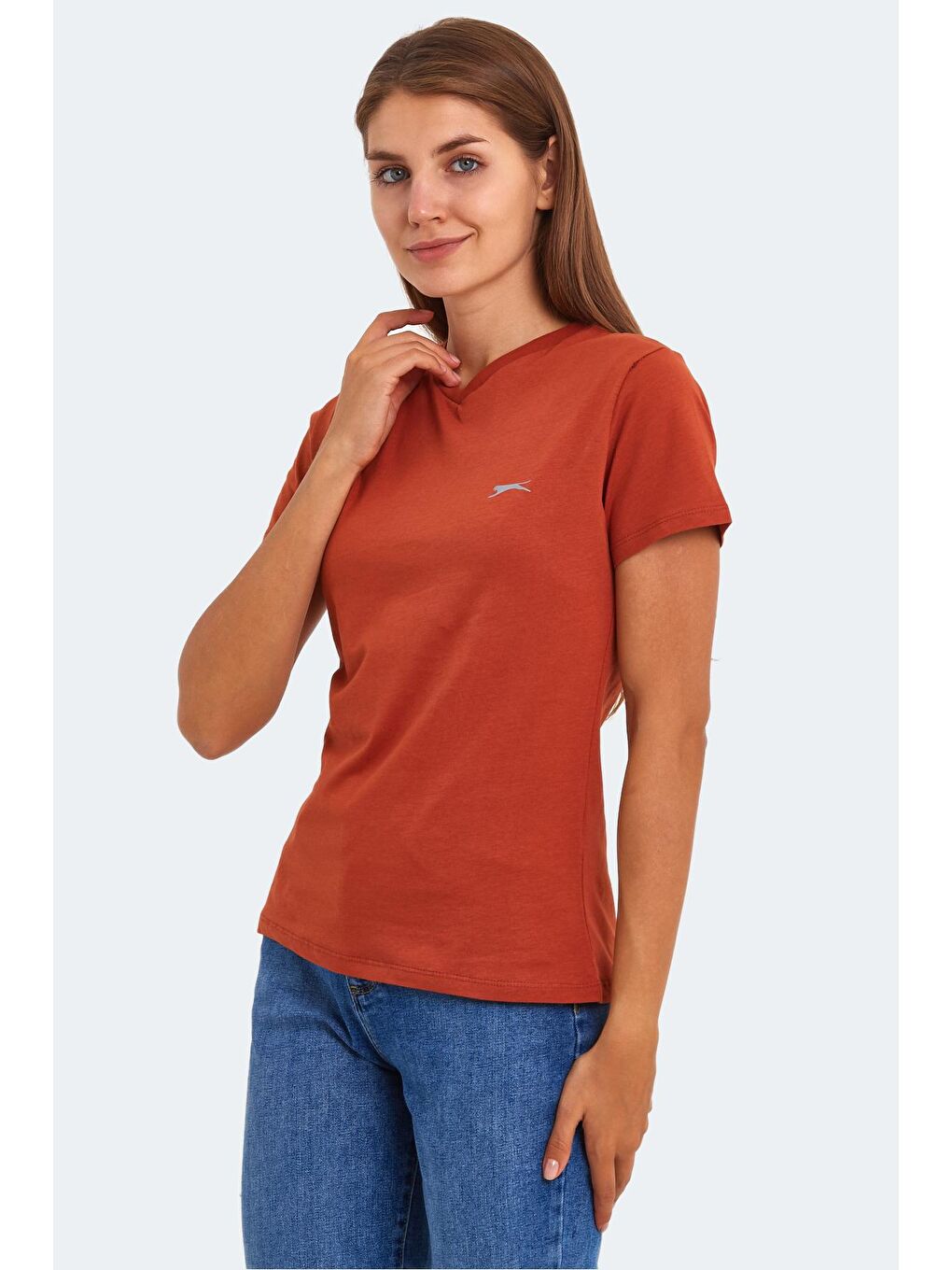 SLAZENGER Kiremit KRISTEN I Kadın T-Shirt Kiremit - 3