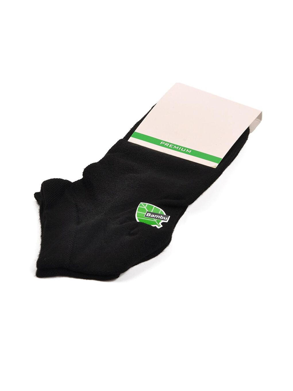 24K001 Siyah Bambu Patik Çorap
