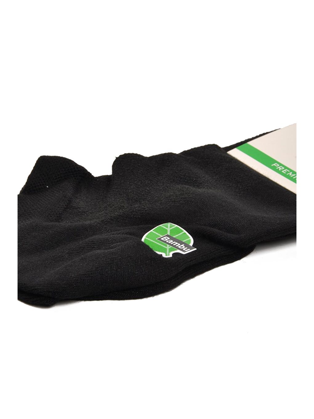 24K001 Siyah Bambu Patik Çorap-1
