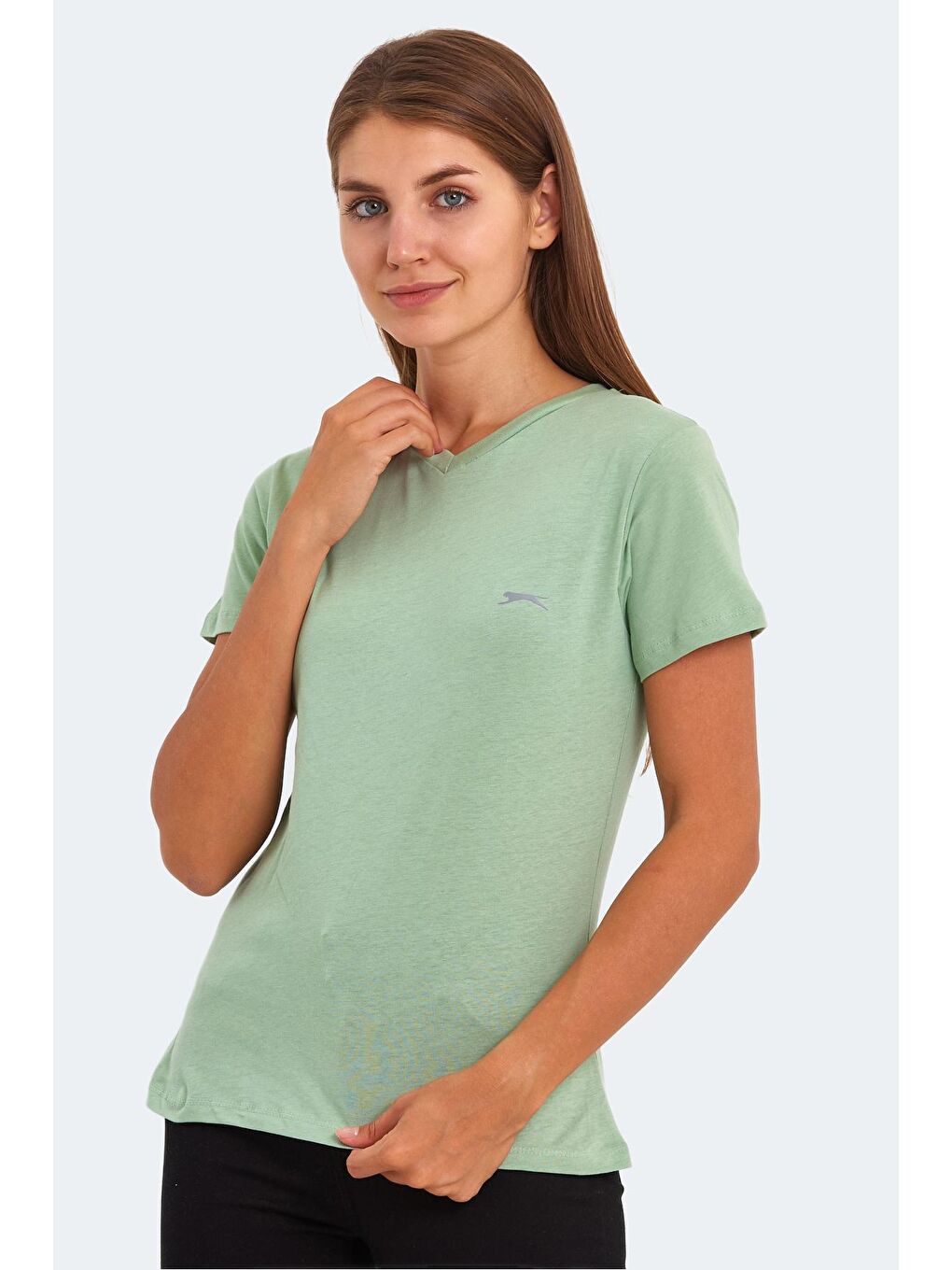 KRISTEN I Kadın Tişört Açık Yeşil-3