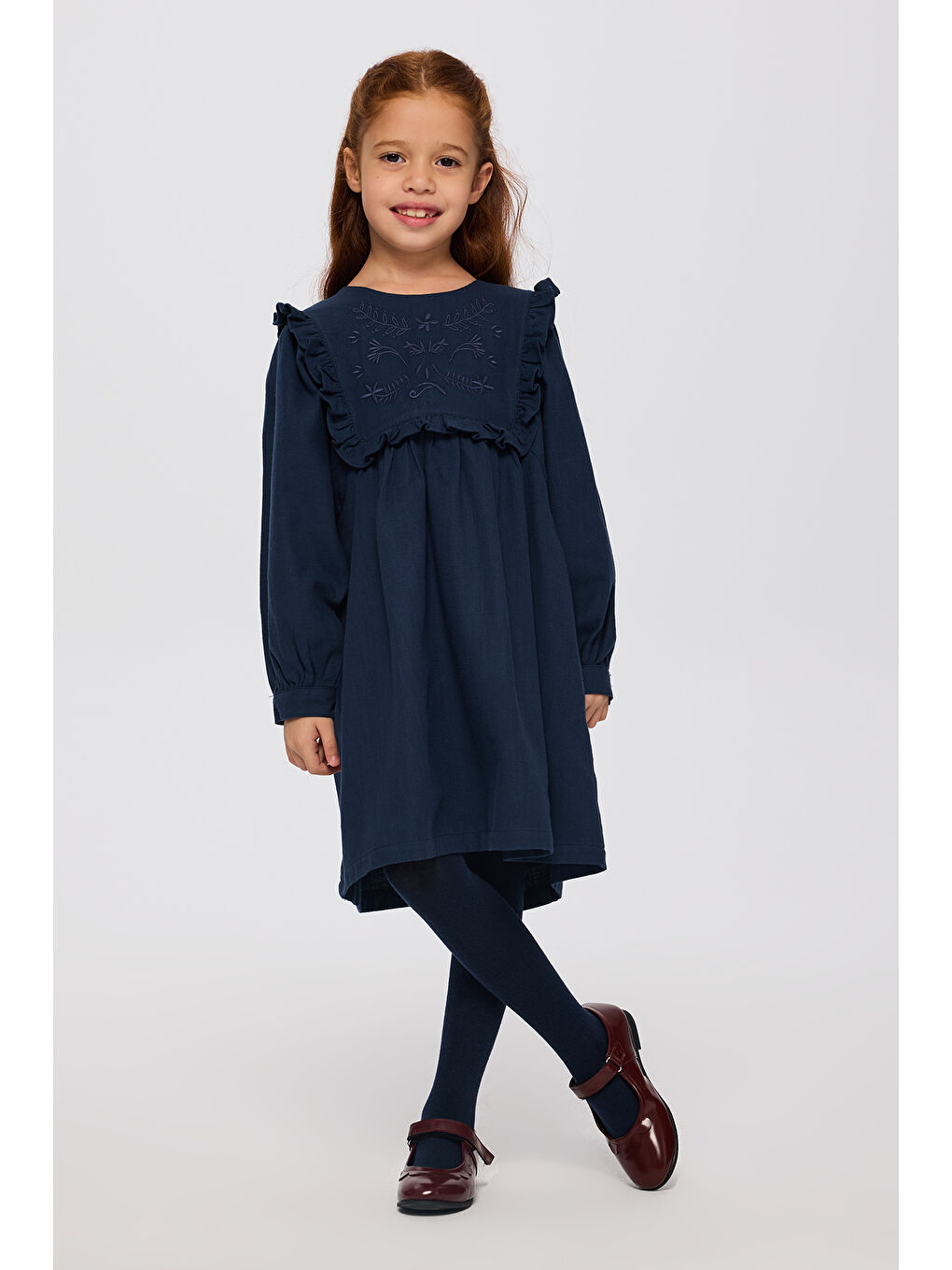 Kız Çocuk Lacivert Elbise