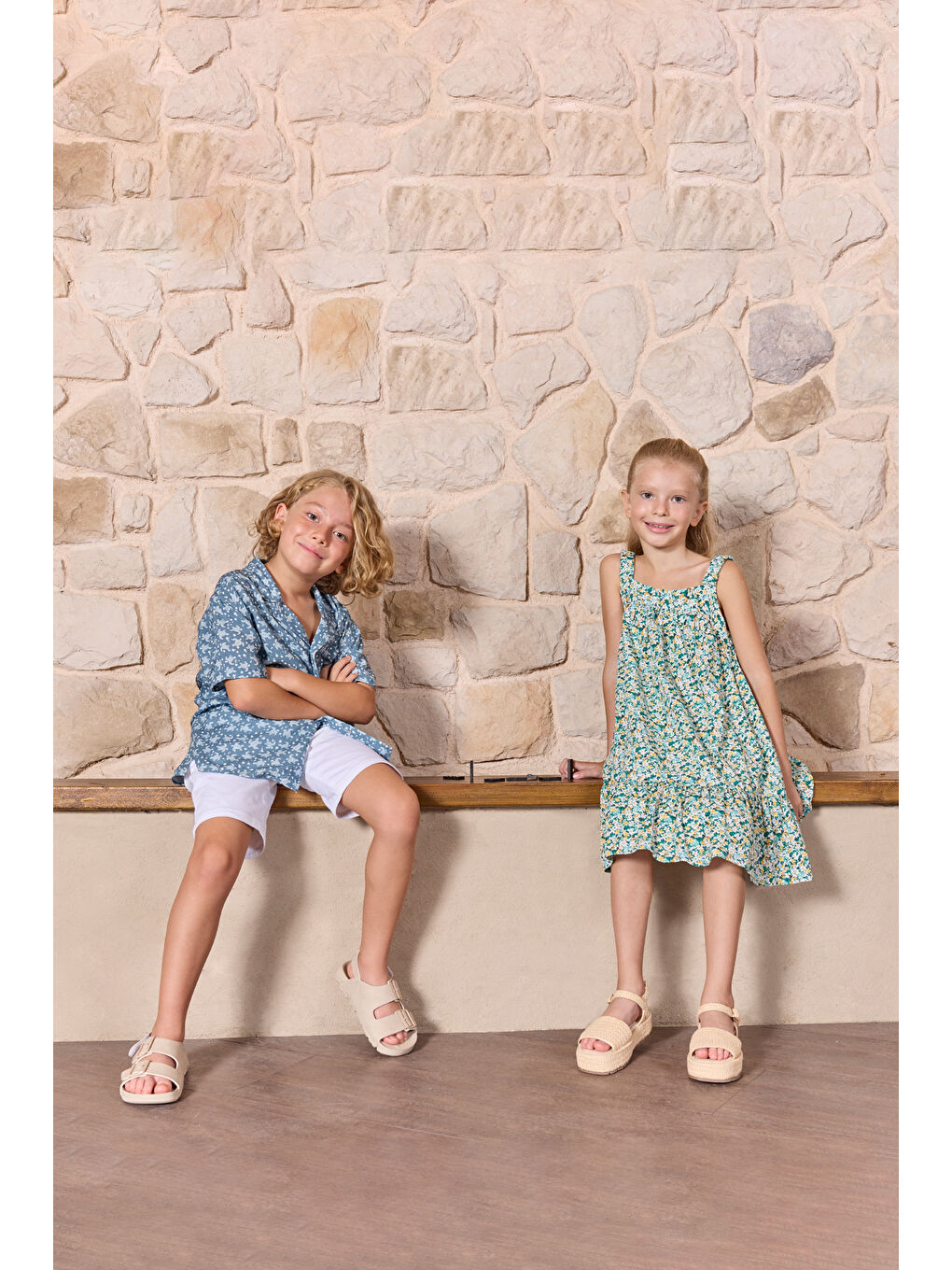 Kız Çocuk Yeşil Elbise-1