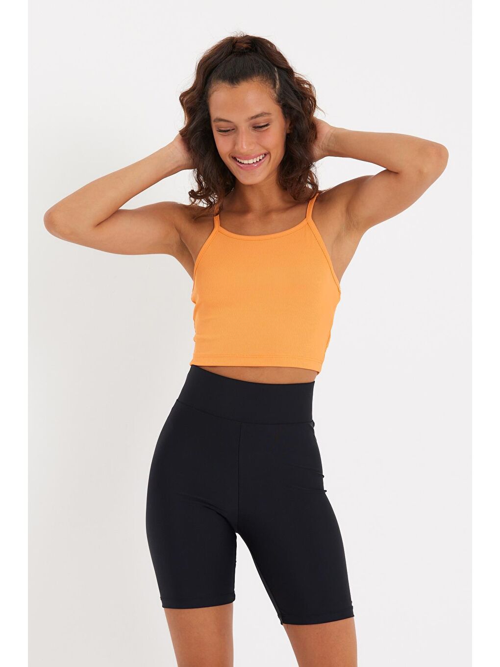 Turuncu Kadın Askılı Büstiyer-1