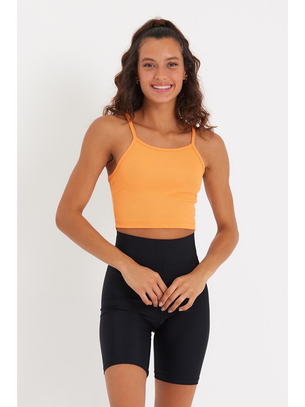 Turuncu Kadın Askılı Büstiyer-3