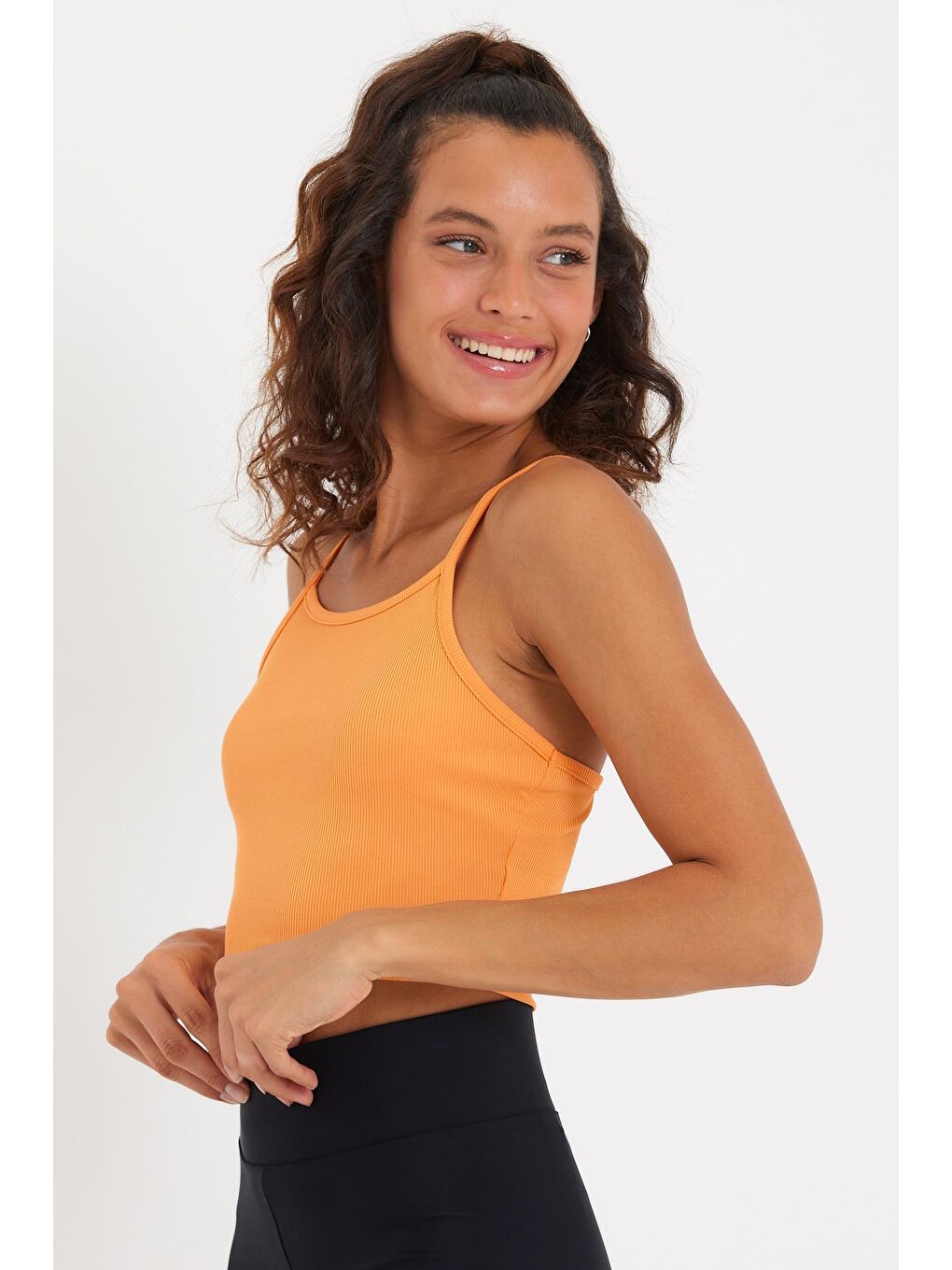 Turuncu Kadın Askılı Büstiyer-4