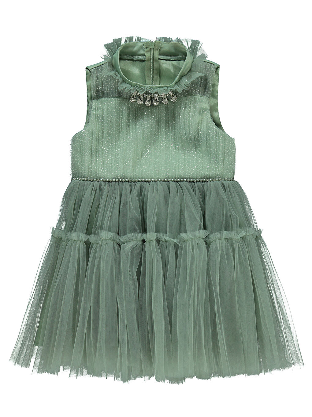 Girls Kız Çocuk Abiye 2-5 Yaş Çağla Yeşili-2