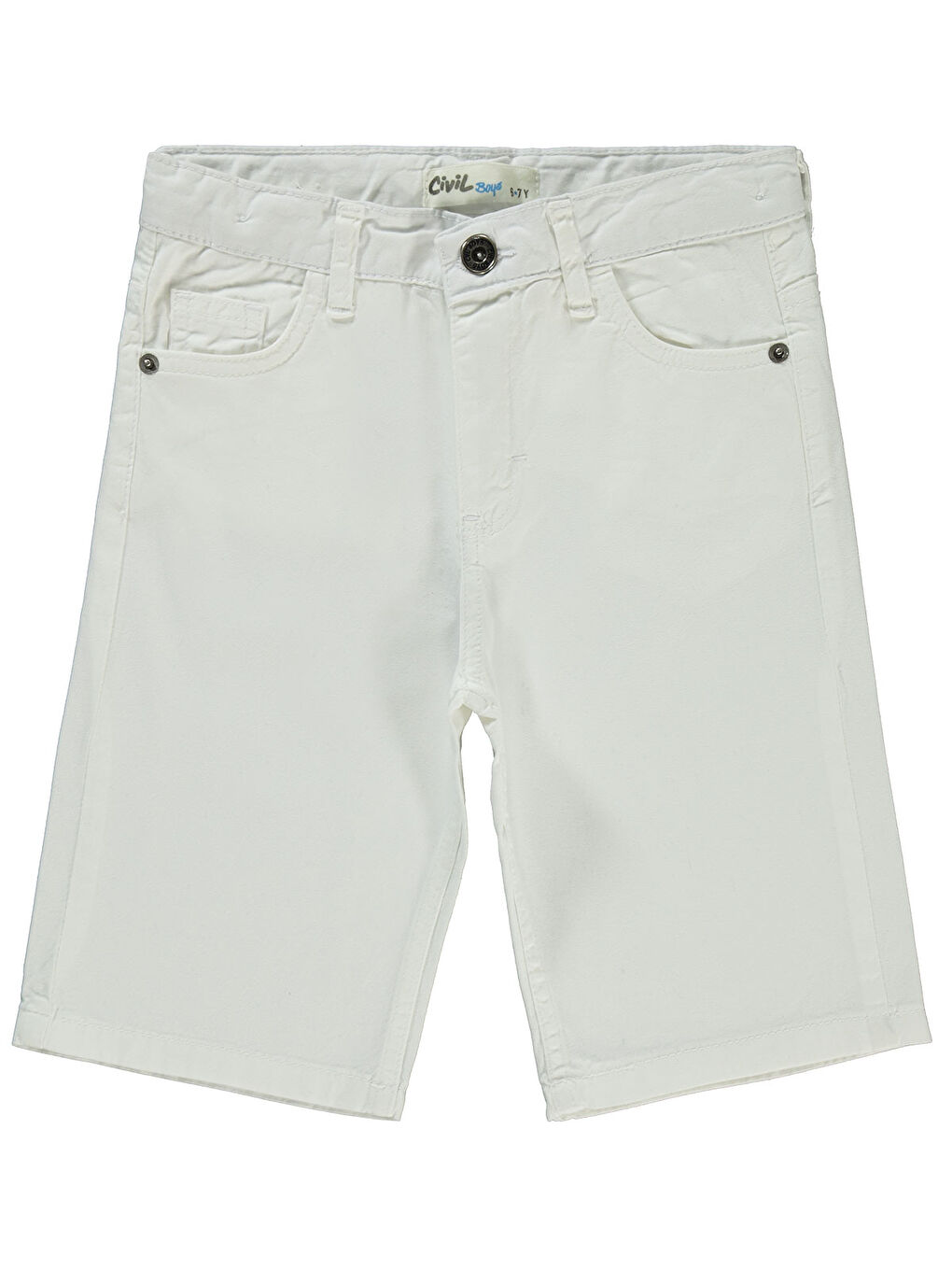 Boys Erkek Çocuk Kapri 6-9 Yaş Beyaz