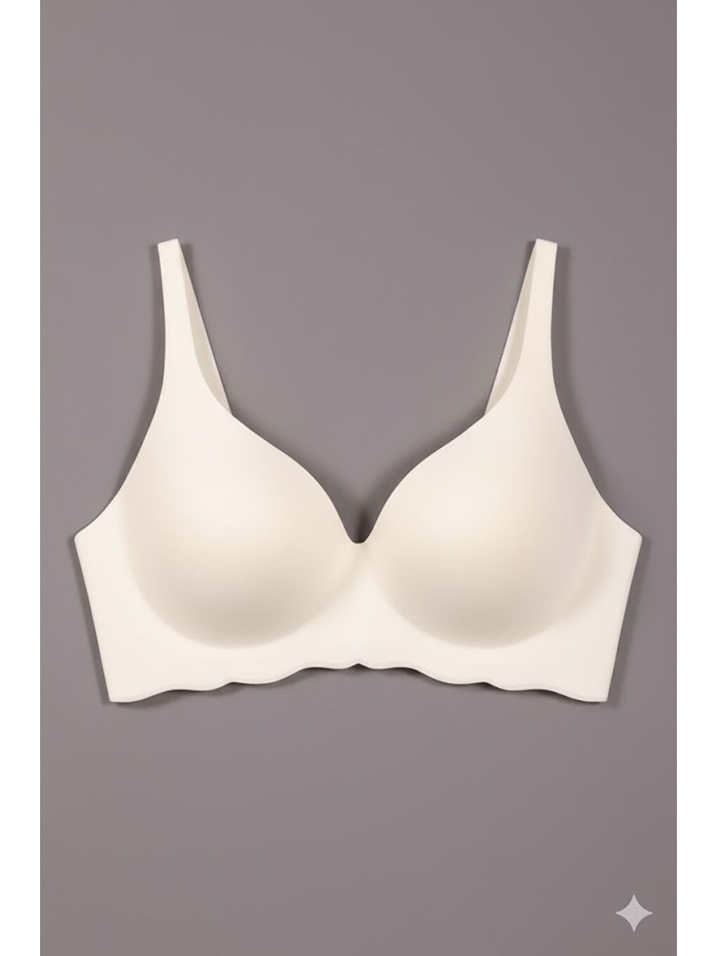 Balensiz Dikişsiz Lazer Çıkarılabilir Pedli Sütyen C26150 Ekru