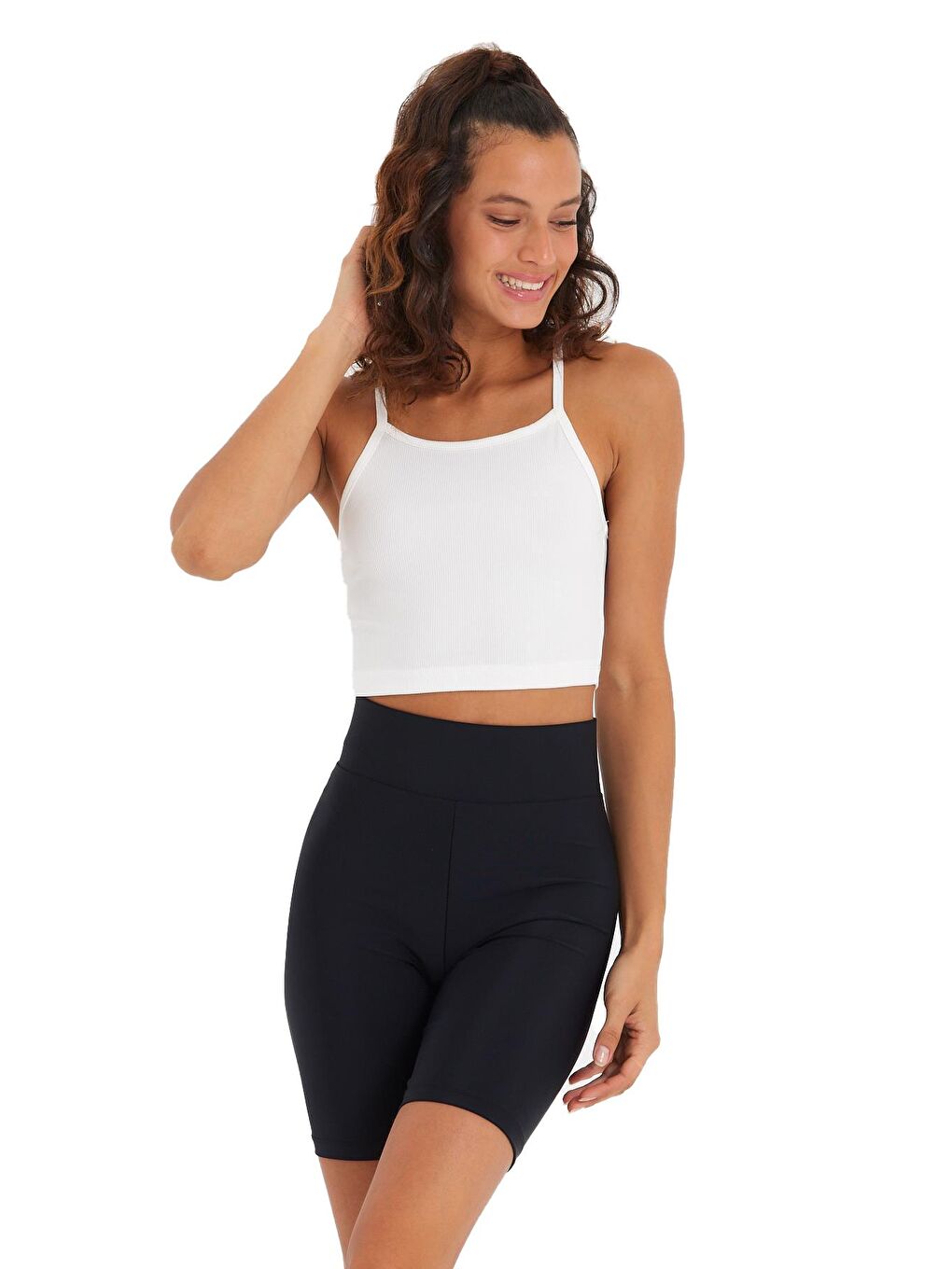 Beyaz Kadın Askılı Büstiyer