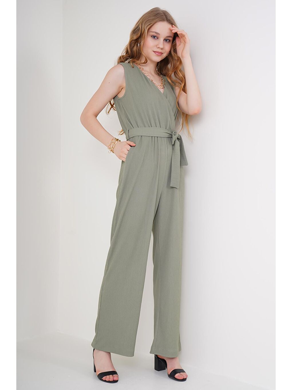 Yeşil 7021 Örme Tulum - Çağla-1