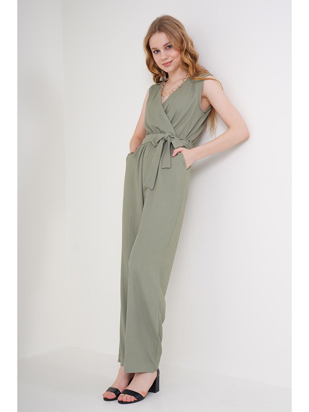 Yeşil 7021 Örme Tulum - Çağla-2