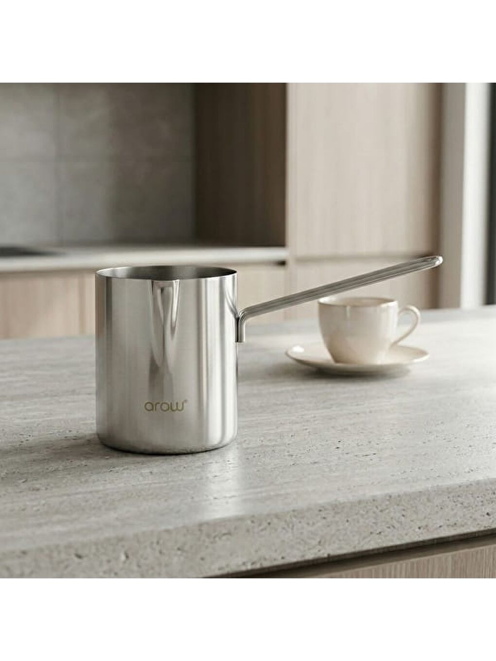 Gri No.5 Felix Çelik Cezve - Inox