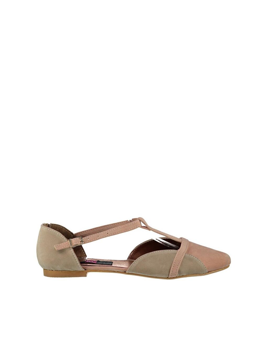 Fox Shoes Pembe Pudra/Ten Kadın Babet B726881802
