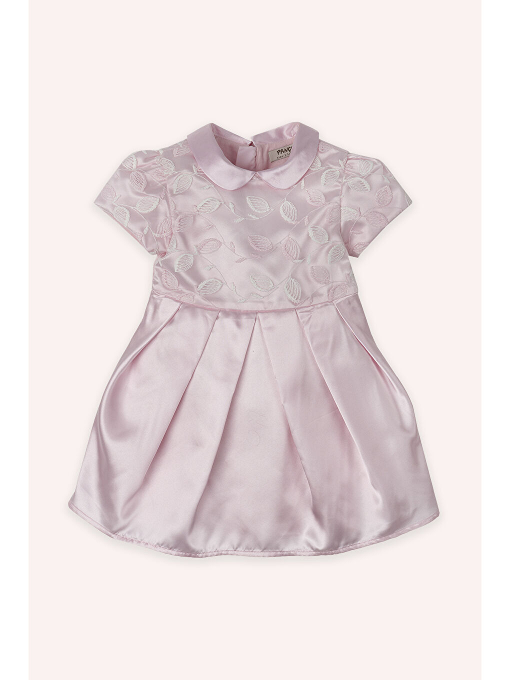 Kız Çocuk Saten Pembe Abiye Elbise-3
