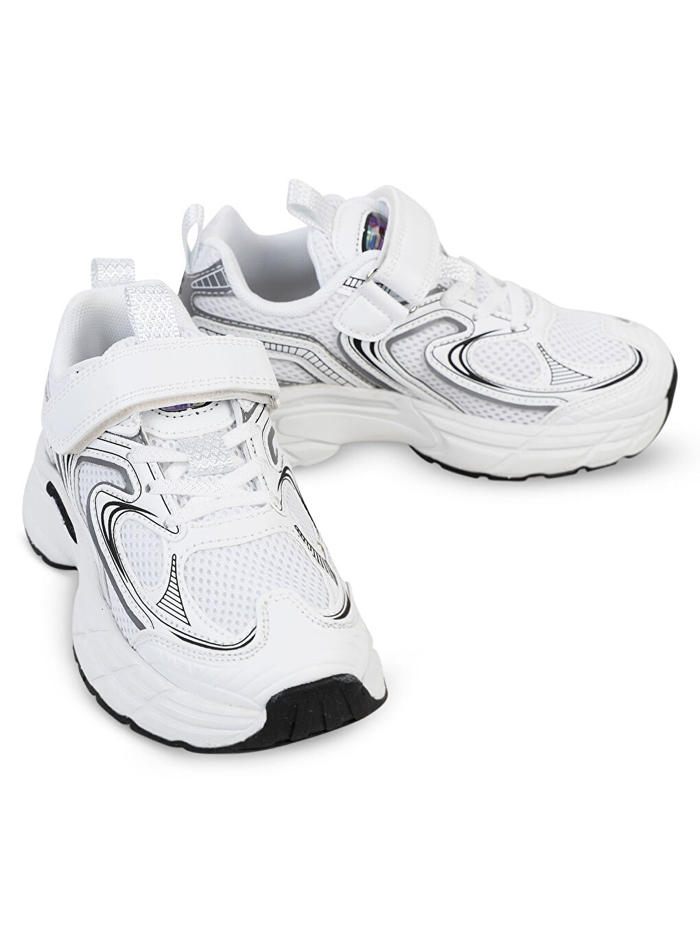 Sport Erkek Çocuk Spor Ayakkabı 31-36 Numara Beyaz-Siyah-1