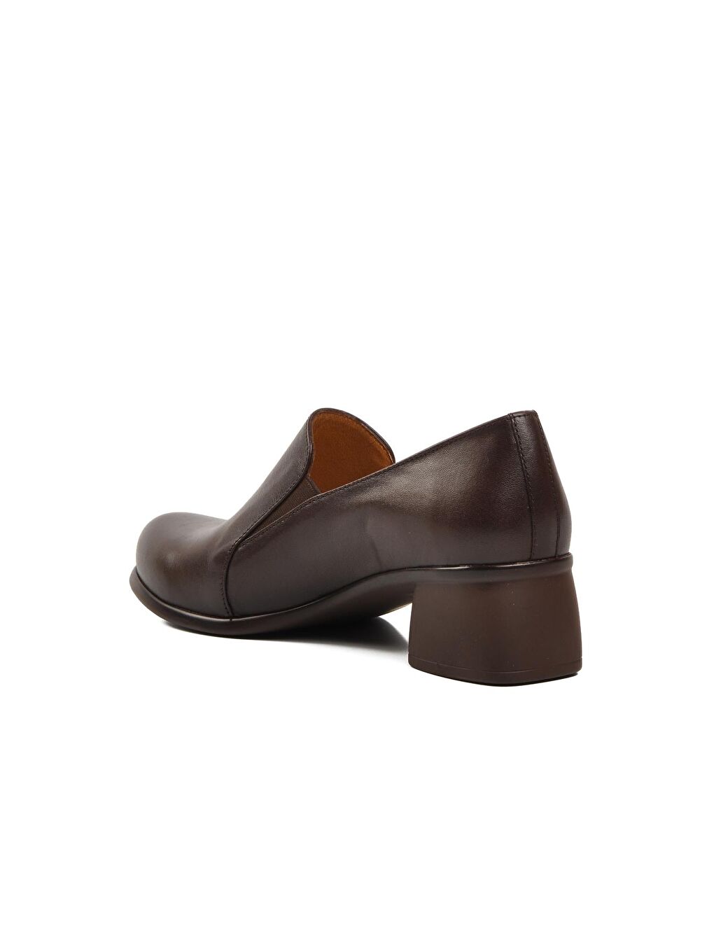 Kahverengi Kahve Hakiki Deri Kadın Klasik Ayakkabı 44265-3