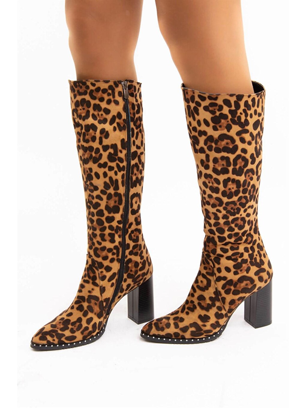 Kahverengi C654088502 Leopar Kadın Çizme