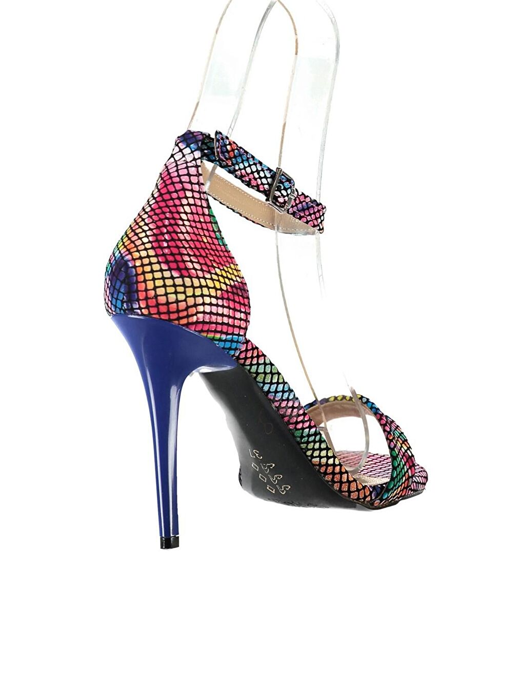 B922112607 Karışık Renkli Kadın Topuklu Ayakkabı-2