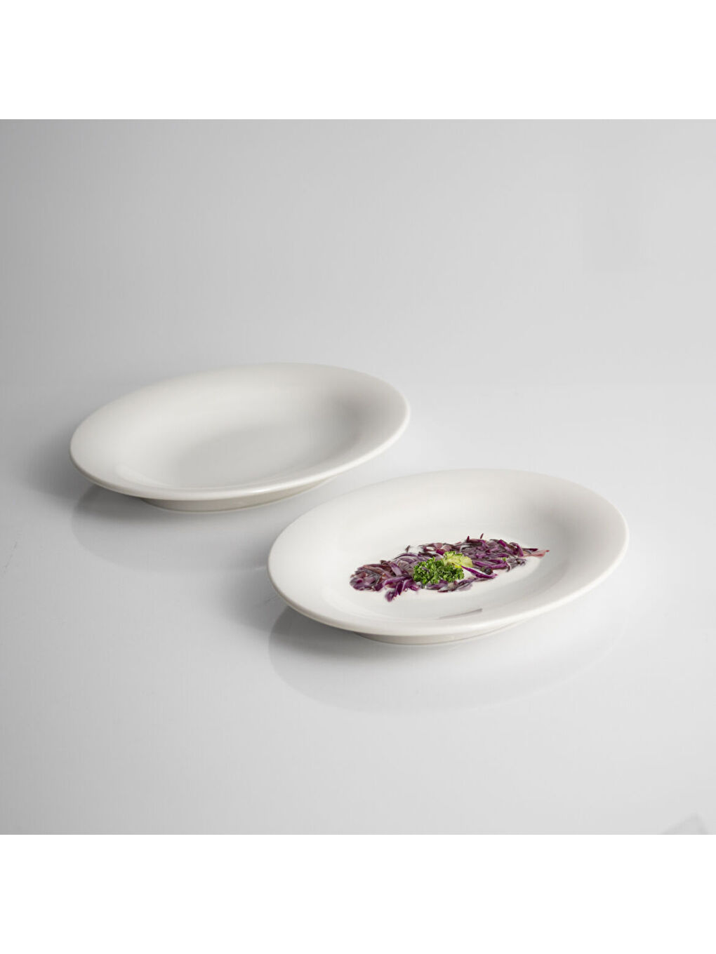 Ekru Paris 2 Parça 21 cm Kayık Tabak-1