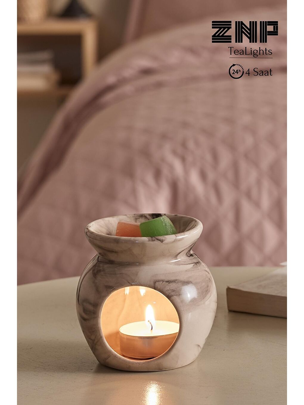 MaisonArt Beyaz 50 Adet | Buhurdanlık Mumu | 4 Saat Yanan Tea Light Mum | Dekoratif Mumluk Mumu - 2