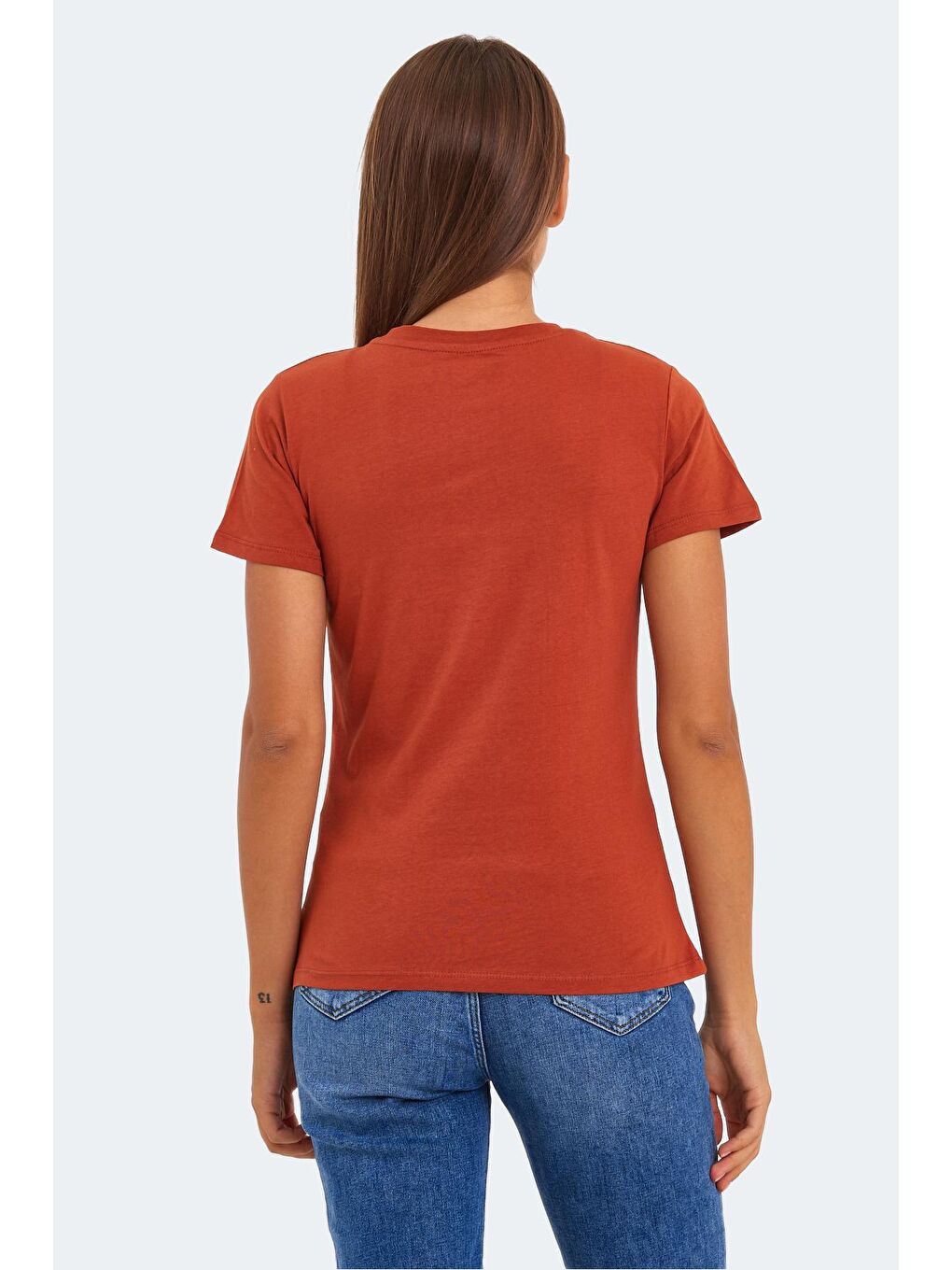 Kahverengi KORNELI I Kadın Tişört Kiremit-1